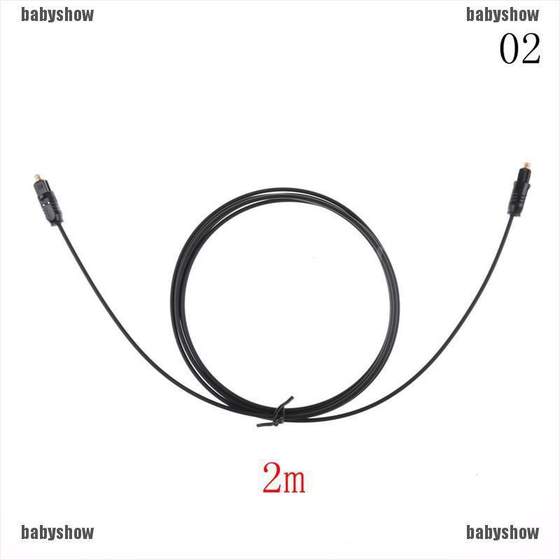 Black TOSLink Fiber Optical Digital Audio Cable 1.5M 2M 3M 5M
