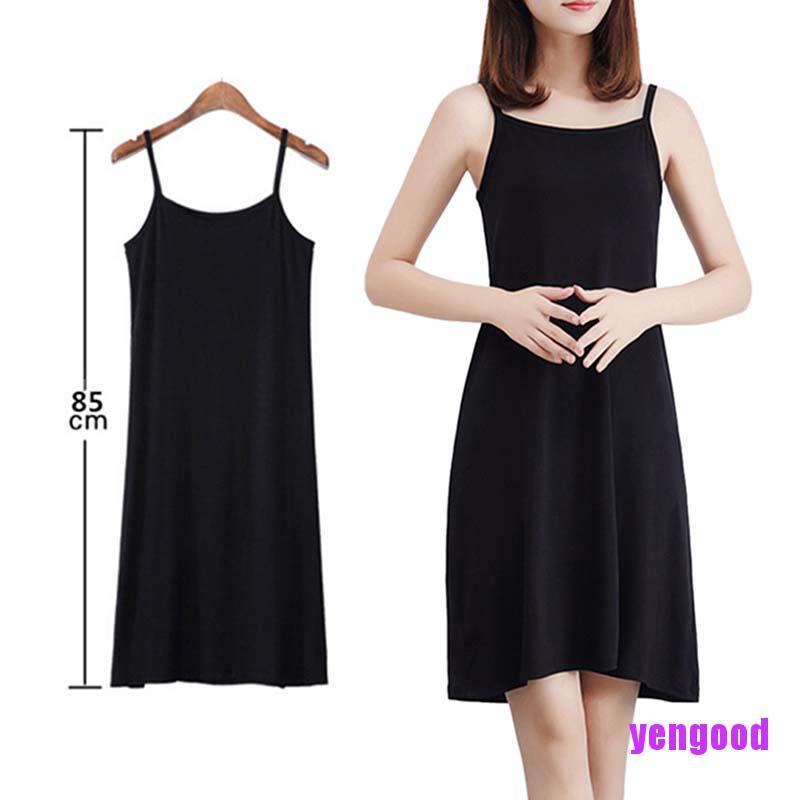 Đầm Hai Dây Màu Sắc Đơn Giản Xinh Xắn Cho Nữ