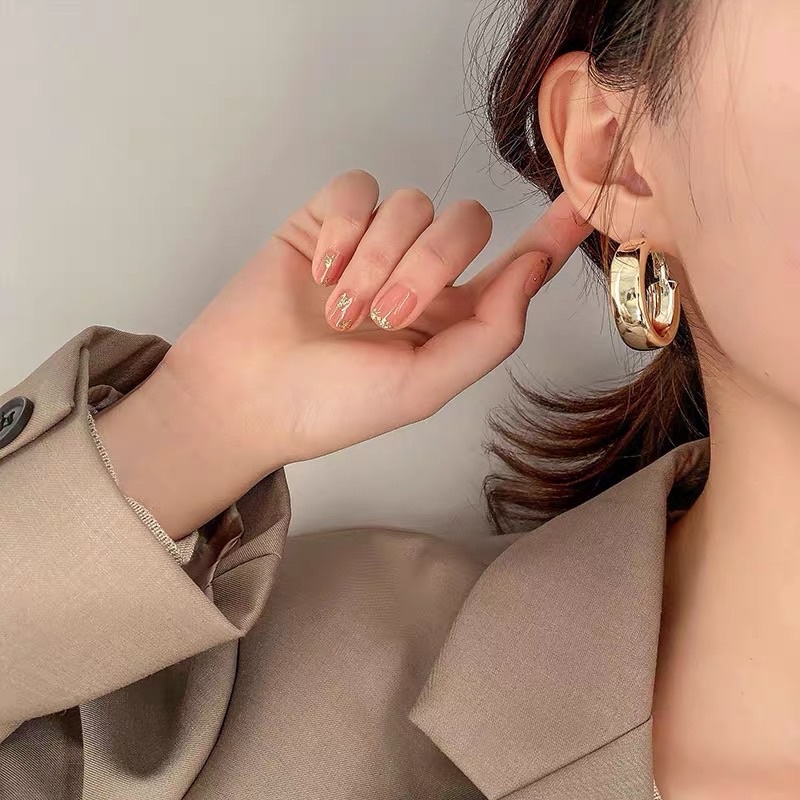 Bông tai retro 2 màu