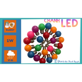 Bóng đèn trái chanh led 1W nhiều màu, kín nước