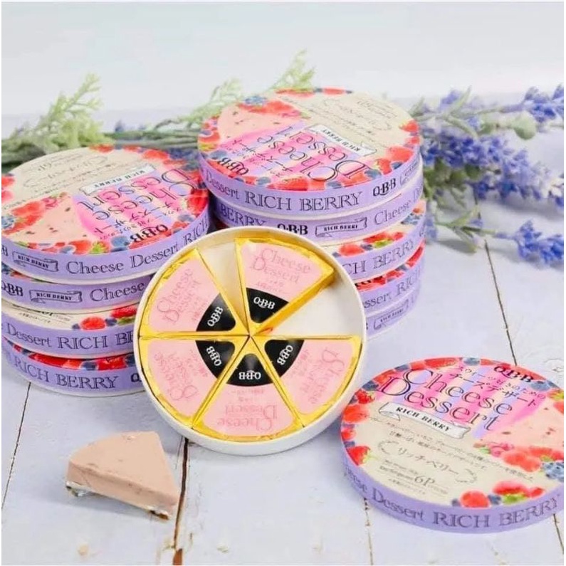 Phô mai QBB vị trái cây tươi hộp 6 miếng
