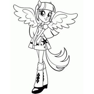 Vở tô màu cho bé Pony