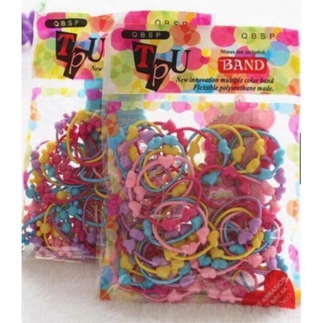 Sét 50 dây buộc tóc cho bé