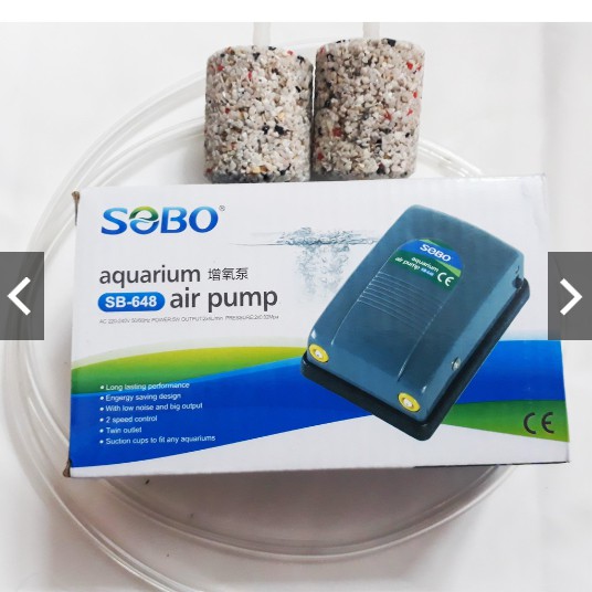 MÁY SỦI KHÍ OXY 2 VÒI SOBO SB-648/648A