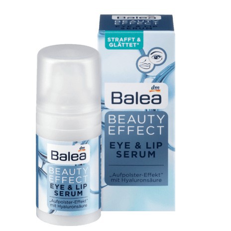 Huyết thanh dưỡng mắt và môi Balea Beauty Effect Eye & Lip Serum,.