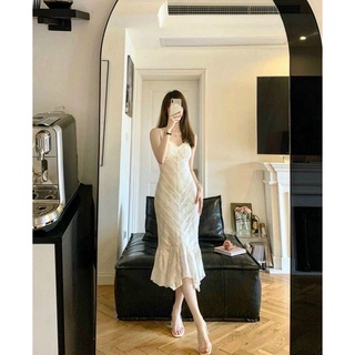 Đầm Váy 2 Dây Maxi Ren Đuôi Cá Cao Cấp