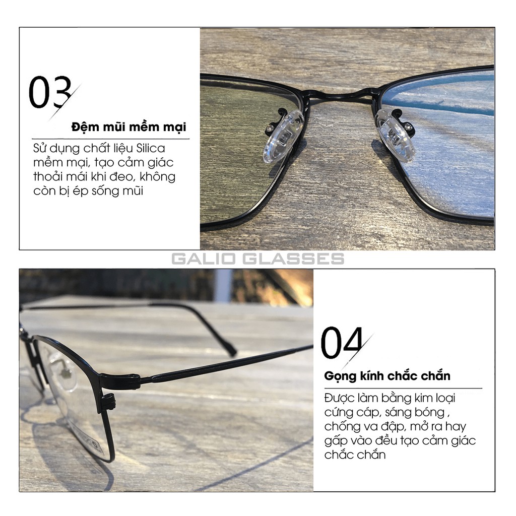 Gọng kính nam nữ thời trang dáng chữ nhật chất liệu kim loại thanh mảnh Lani 9042 - Lắp Mắt Cận Theo Yêu Cầu | BigBuy360 - bigbuy360.vn