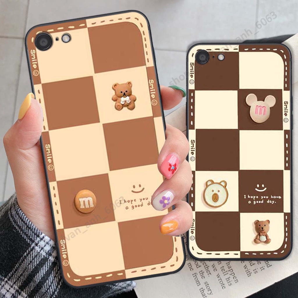 Ốp lưng Oppo A71 / A83 hình gấu 3D, kẹo dễ thương cute