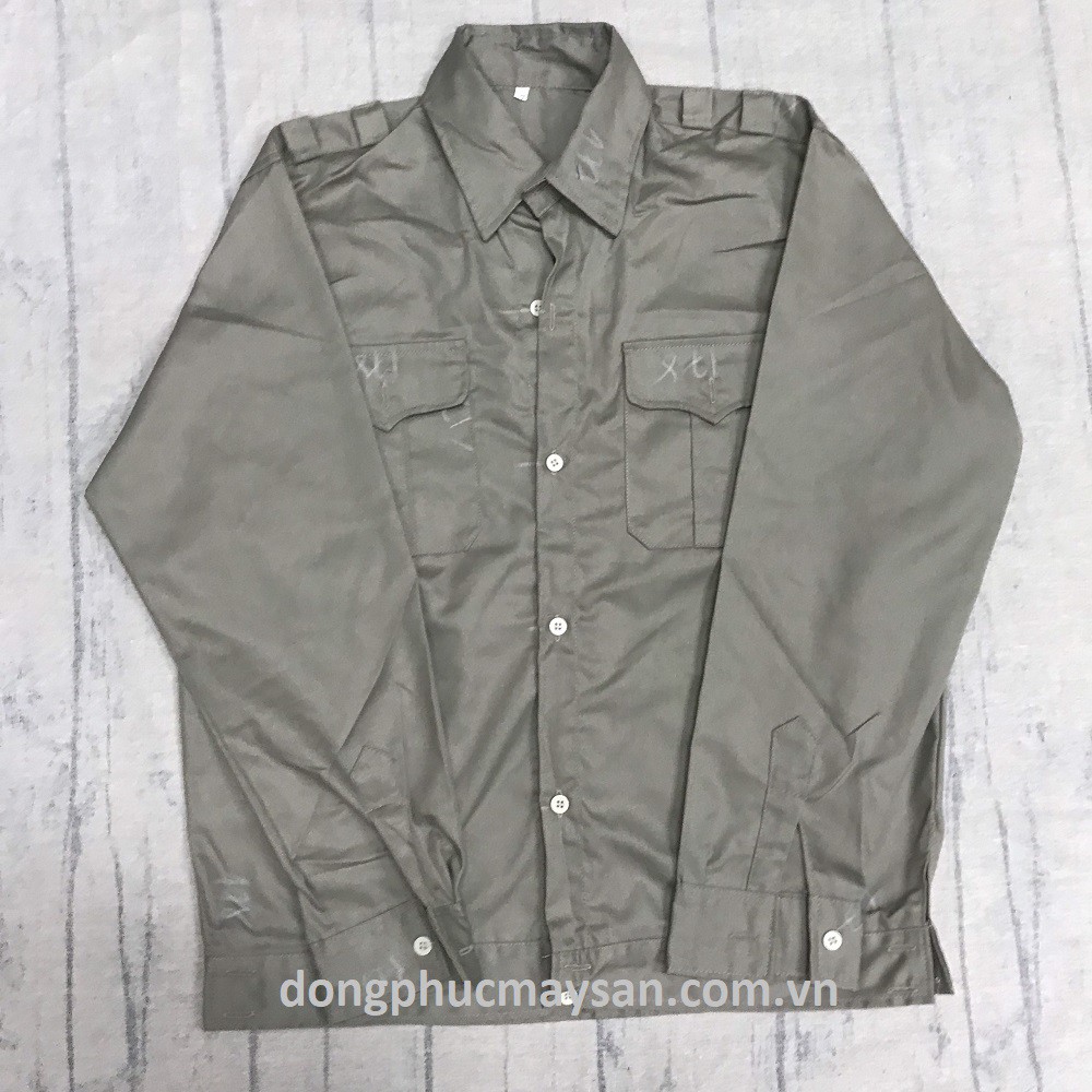 Bảo hộ lao động màu ghi đậm