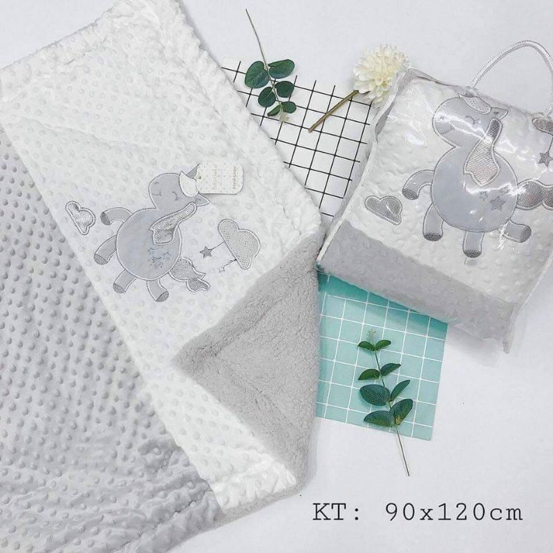 Chăn lông cừu cho bé kích thước 90*120cm