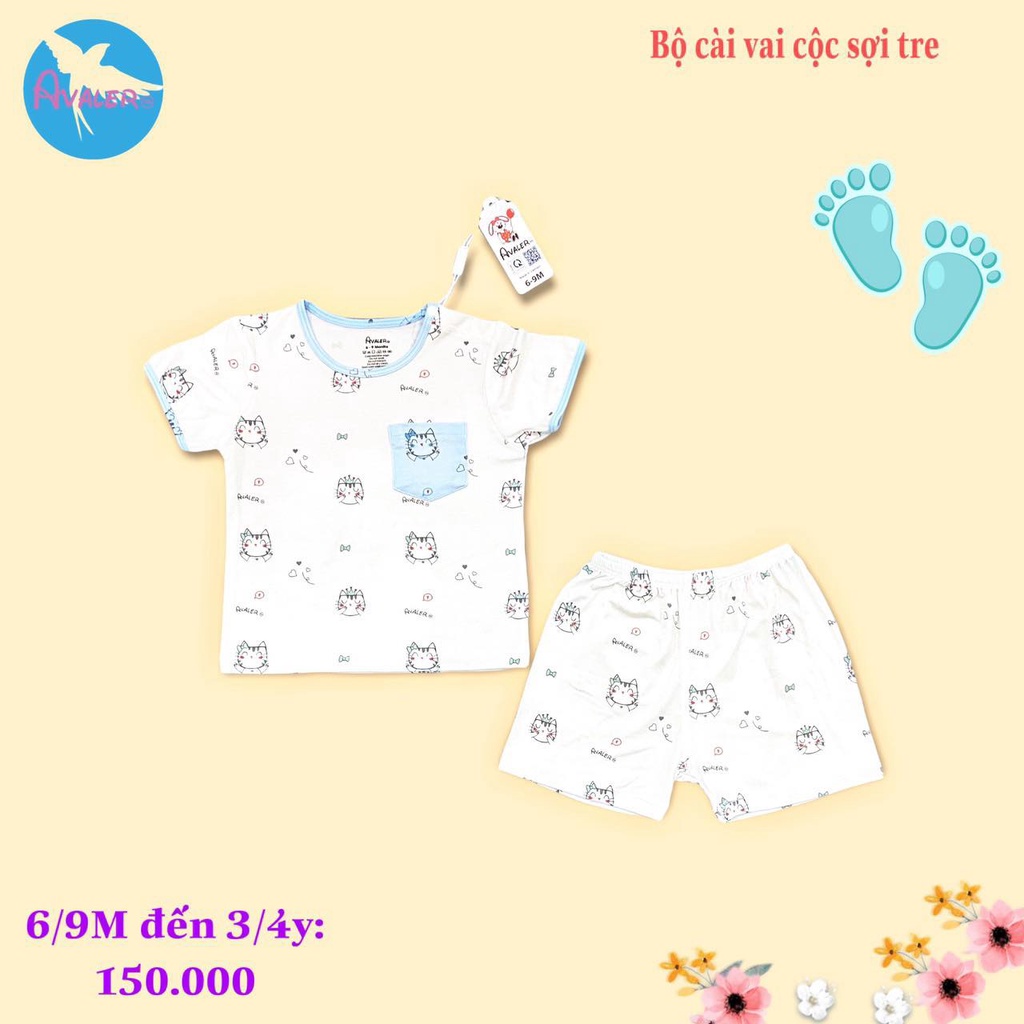 Bộ Avaler họa tiết hổ con ngắn tay
