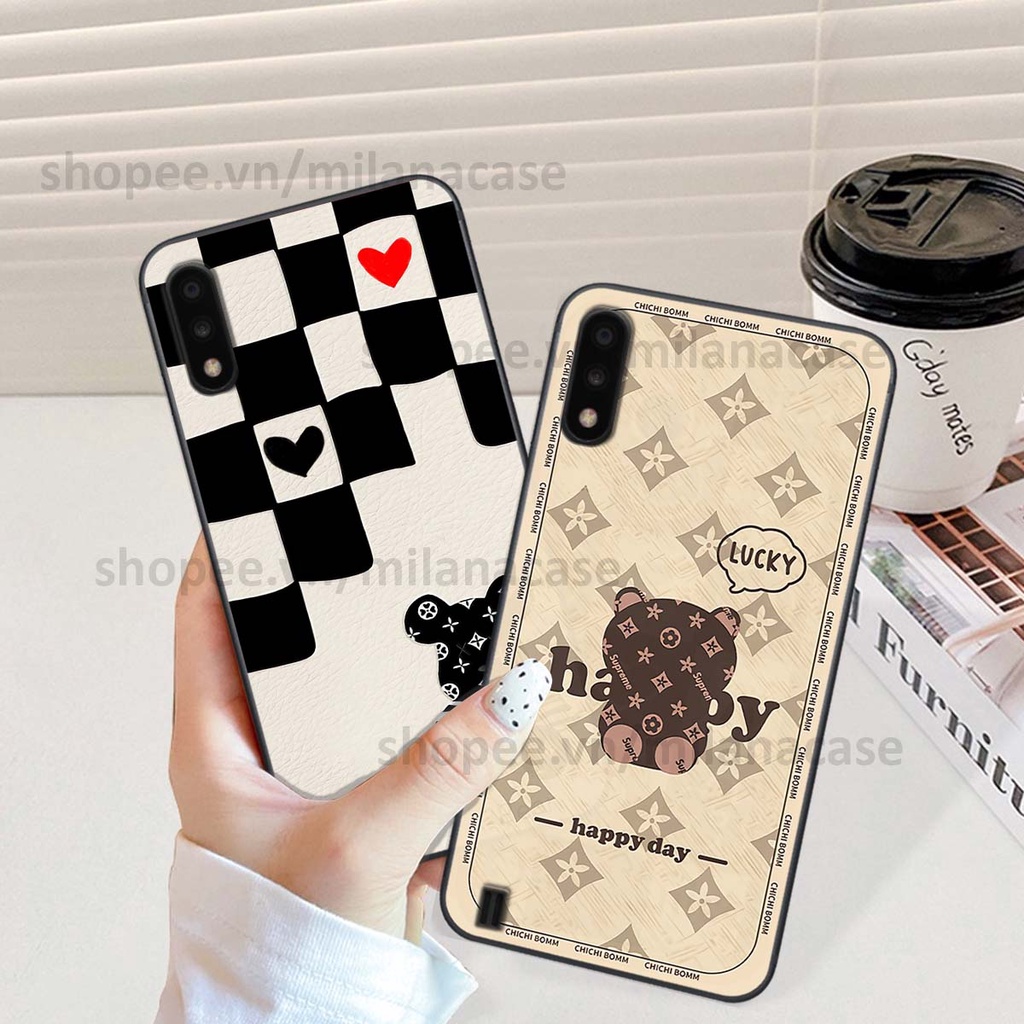 Ốp Samsung A01 / A02 gấu be@rBrick gấu Teddy Kaws siêu đẹp, phong cách, cá tính