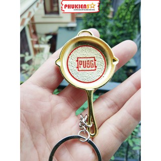Móc Khoá chảo vòng vàng Pubg - Hợp kim không rỉ - Sơn tĩnh điện cực bền