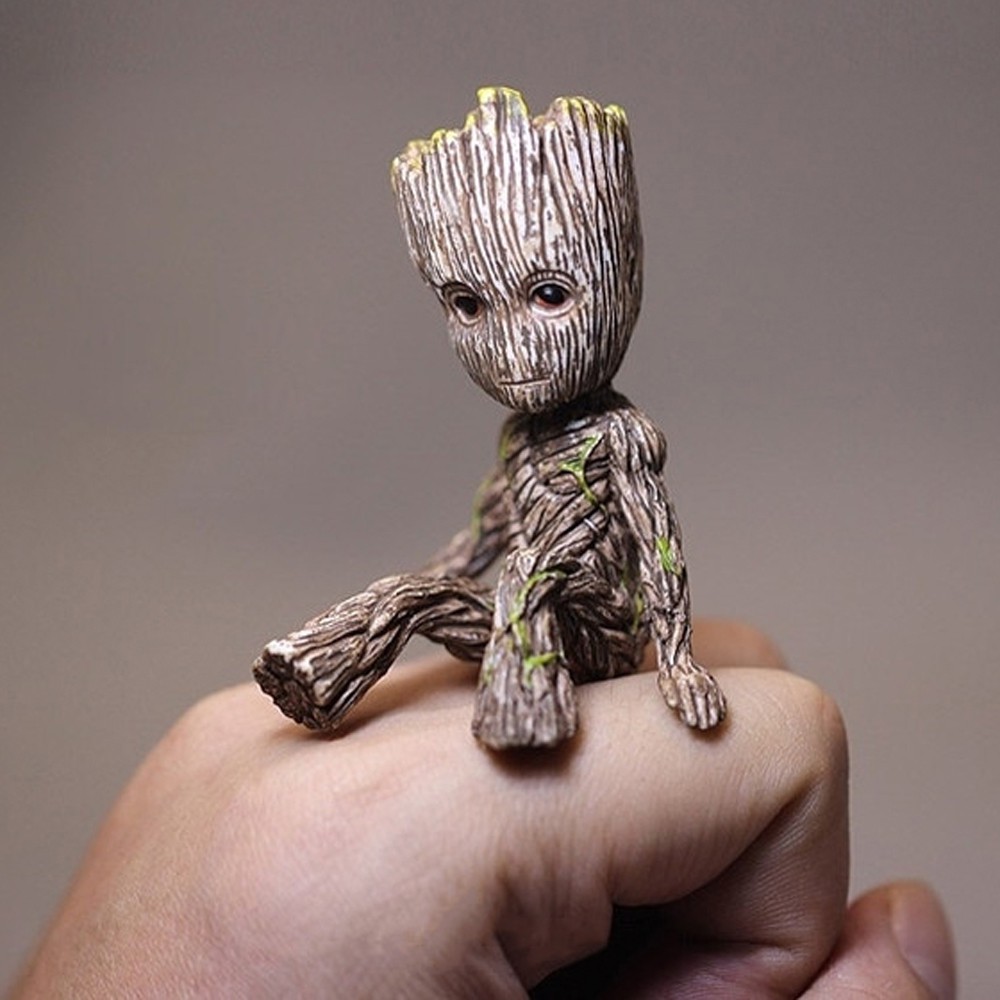 Mô Hình Nhân Vật Groot Dáng Ngồi 6cm Mini Đáng Yêu