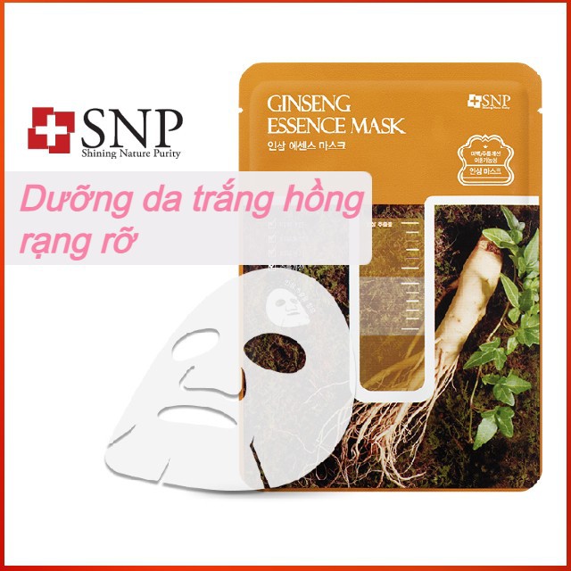 Mặt Nạ Tinh Chất Nhân Sâm SNP dưỡng da trắng sáng mềm mịn