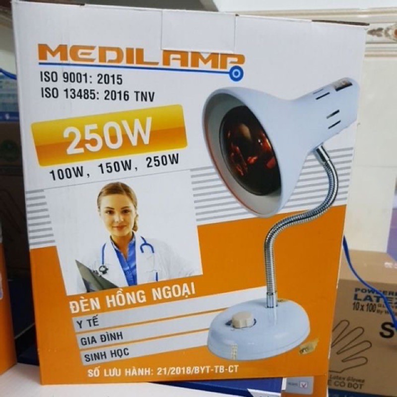 Đèn hồng ngoại trị liệu TNE Medilamp có chiết áp kèm bóng 250W