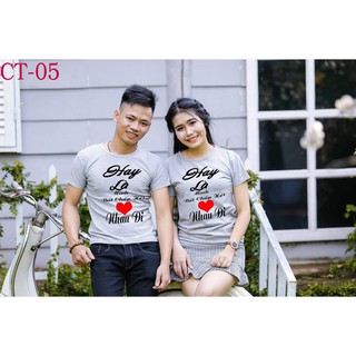 áo thun cặp chibi đôi dễ thương