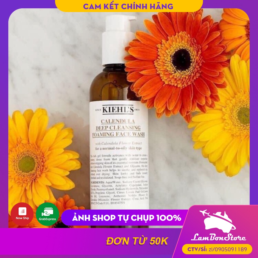Sữa Rửa Mặt Hoa Cúc Kiehl’s Calendula Deep Cleansing Foaming Face Wash 230ml