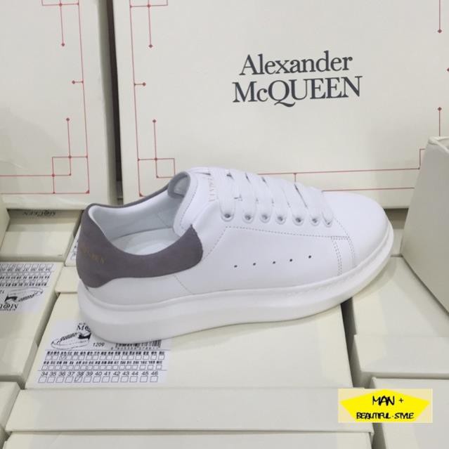 11.11 XẢ THANH LÝ <3 (Full box) Giày thể thao sneaker ALEXANDER MCQUEEN gót xám < : :)) . new : ! Hàng Chuẩn auth new