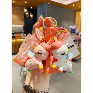 Móc khoá kỳ lân unicorn ngựa 7 màu