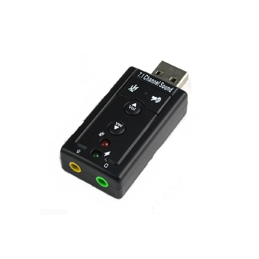 [P2041] USB cho ra Sound Âm thanh 7.1 cực hay bổ trợ cho tai nghe khi Laptop không có or 1 cổng AUX SW45