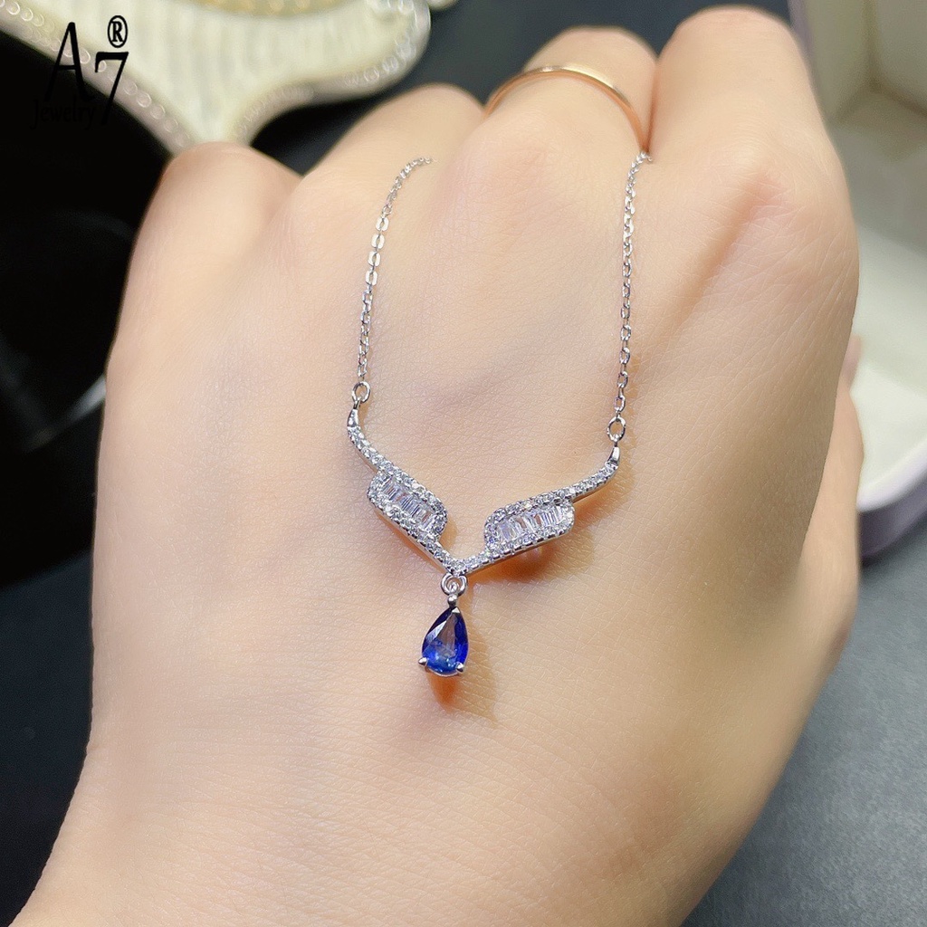 Vòng cổ Bạc S925 Mặt Hình Cánh Thiên Thần Đính Đá Pha Lê