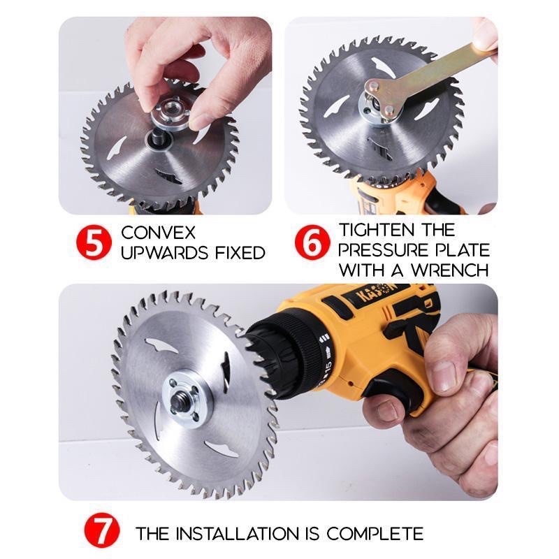 Bộ chuyển Máy Khoan thành Máy Cắt/Cưa/Mài - 6mm-10mm