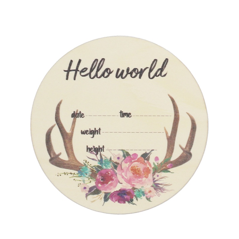 Thẻ Ghi Chú Đánh Dấu Cột Mốc Phát Triển Theo Tháng Làm Phụ Kiện Chụp Ảnh Cho Bé Sơ Sinh