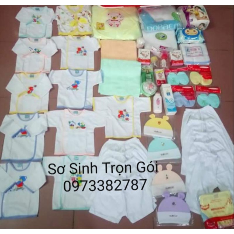 combo đồ dùng đi sanh 29 món y hình.