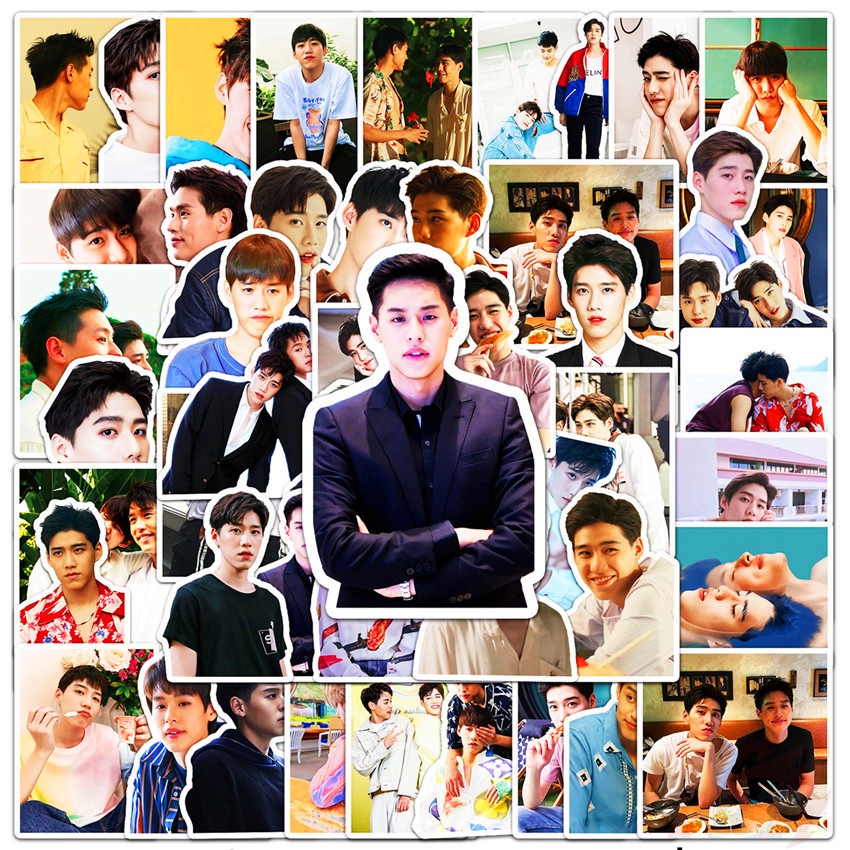 Bộ 50 miếng dán thời trang chống nước in chữ Interpret My Love As Your Heart Series 04