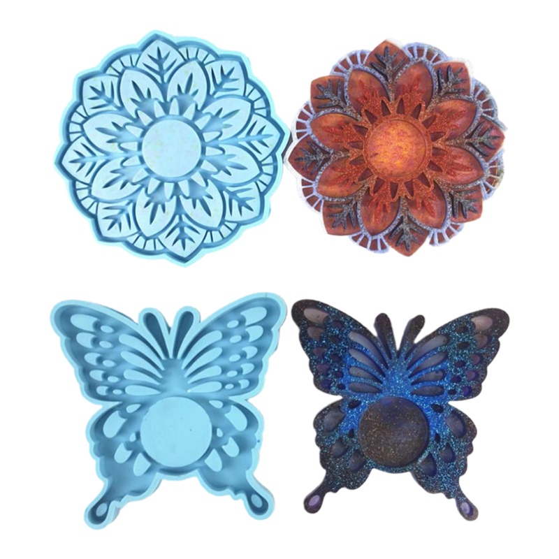 Khuôn Silicone Làm Đế Nến Epoxy Resin DIY