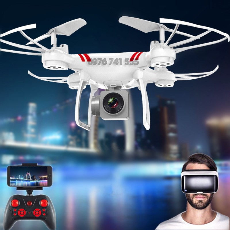 [Gồm 02 PIN] Flycam mini KY101 – Máy bay chụp ảnh Selfie, kết nối Wifi với điện thoại + Tặng tay cầm điều khiển từ xa