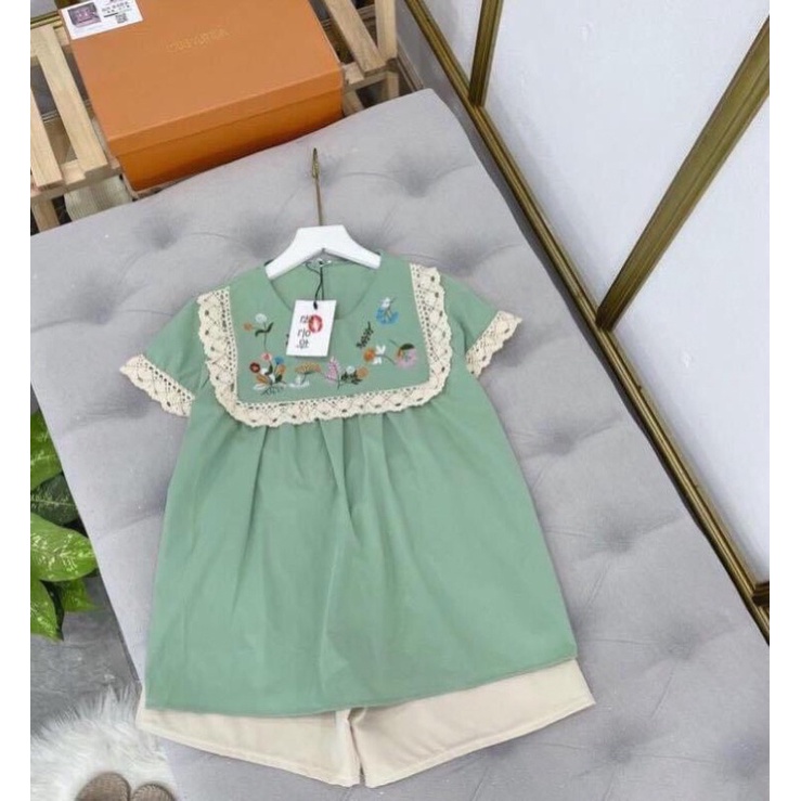 Bigsize sét bộ đũi tơ phối ren kèm quần