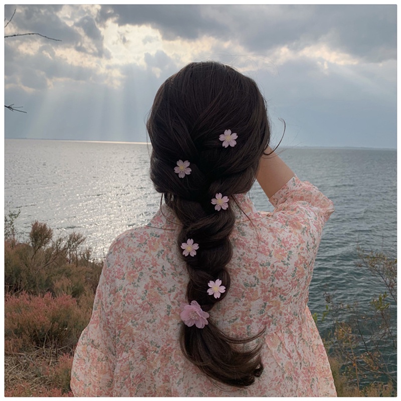1 Kẹp Tóc Hình Hoa Anh Đào Dễ Thương Dành Cho Nữ