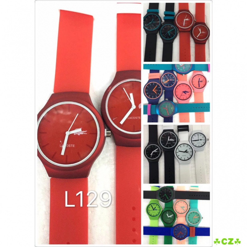 ☘️Cz☘️ Đồng Hồ Đeo Tay Lacoste 10 Màu Cho Nam Nữ
