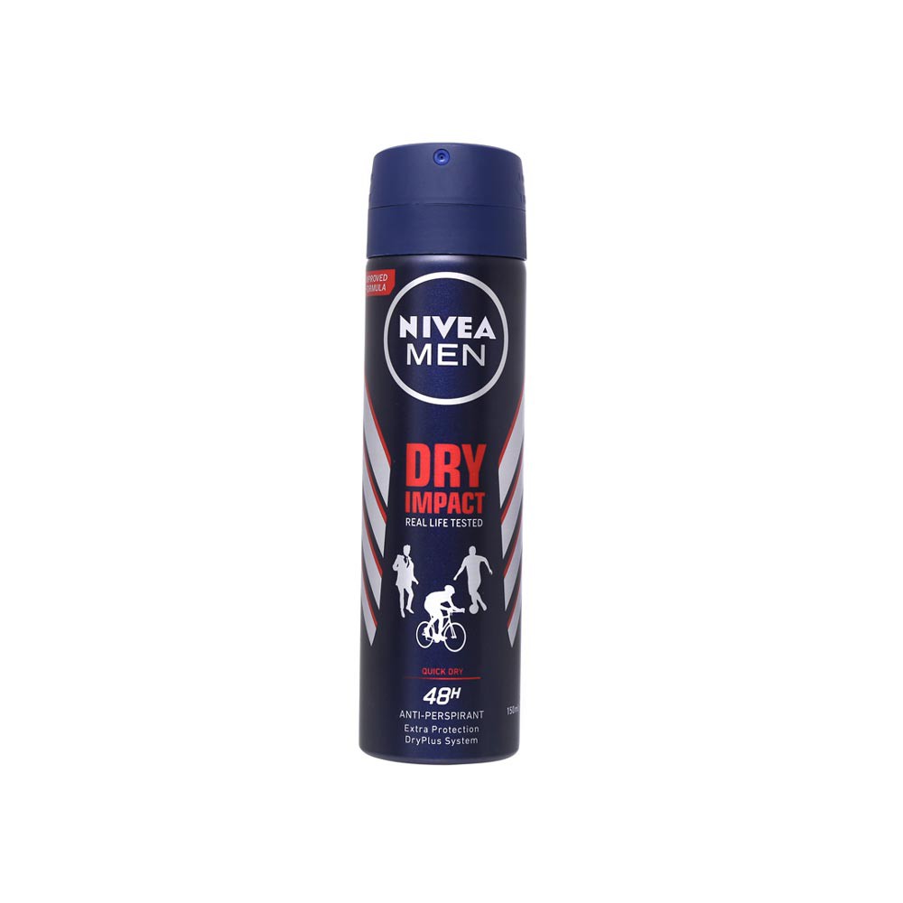 Xịt khử mùi body Nivea for men Dry Impact 150ml