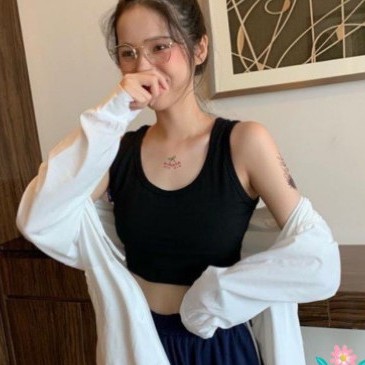 Áo Thun Croptop 3 Lỗ Nhiều Màu M C FASHION Andromeda Sát Nách Body Nữ Tôn Dáng Vải Thun Gân Dày