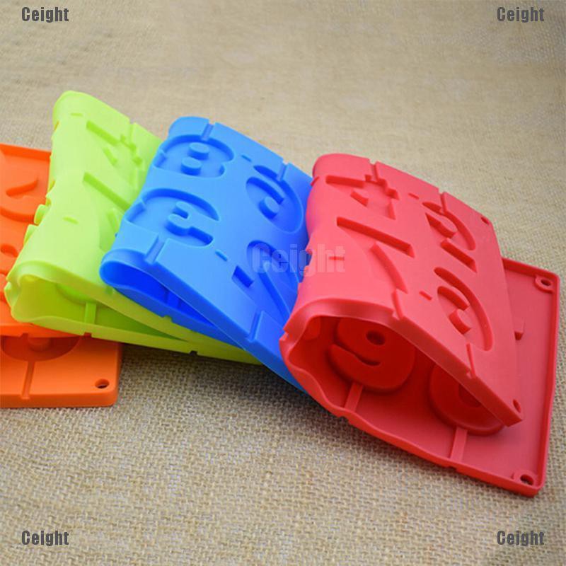 Khuôn Làm Bánh Kẹo Sô Cô La Hình Số 0-9 3D Bằng Silicone