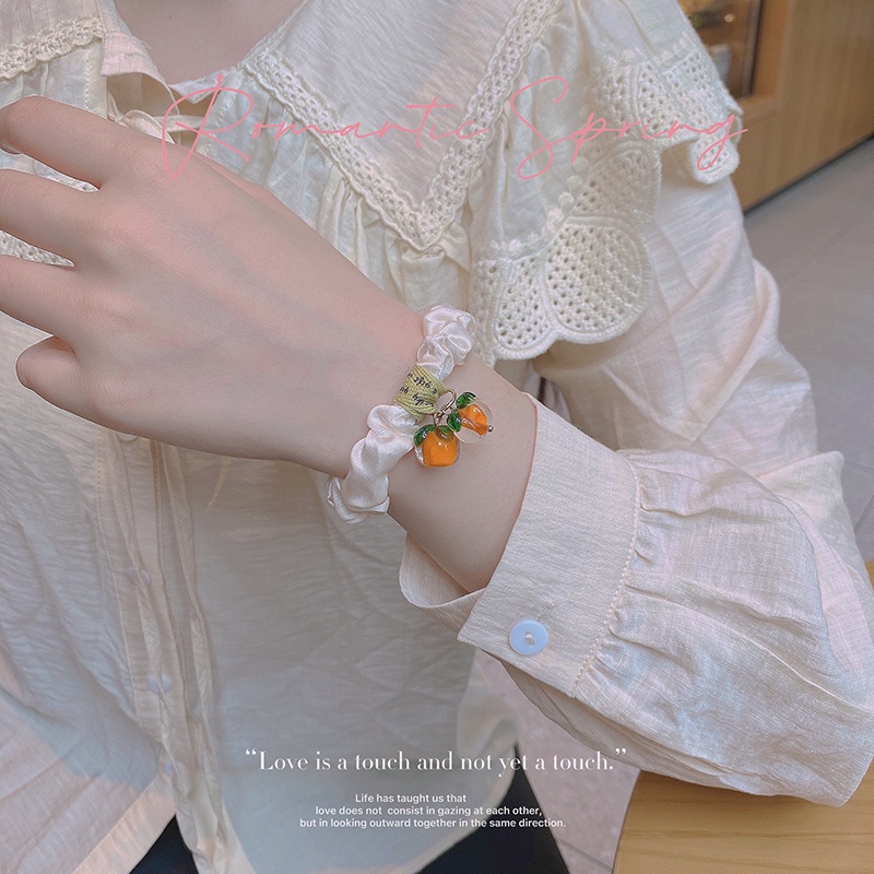 Dây Cột Tóc Phong Cách Hàn Quốc Ngọt Ngào Dễ Thương Cho Nữ