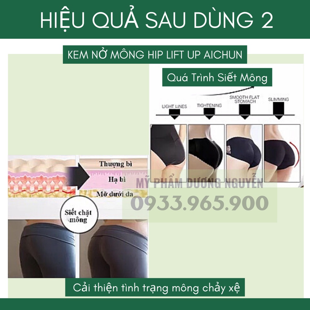 Kem Massage Mông HIP LIFT UP Dưỡng Da Săn Chắc Aichun