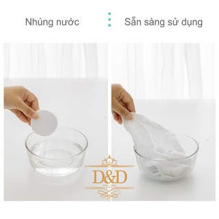 Khăn mặt, khăn tắm nén du lịch dùng 1 lần ETRAVEL nhiều size