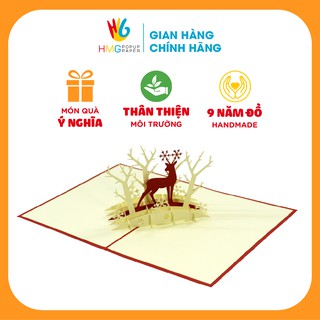 Thiệp noel hmg giáng sinh 3d pop-up card gửi những thông điệp ý nghĩa ngày giáng sinh