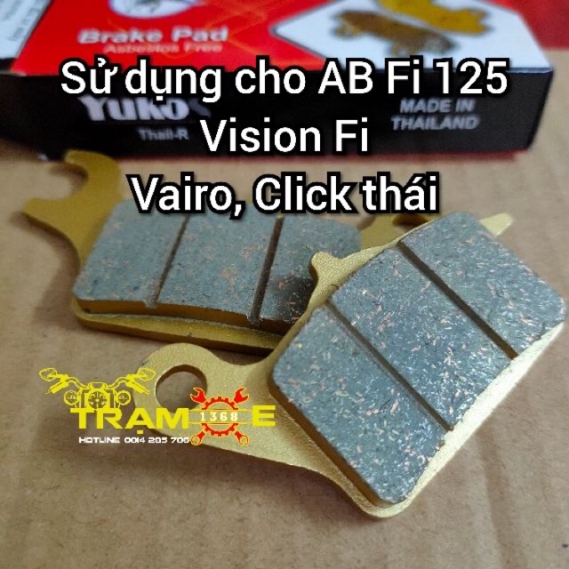 Bố thắng đĩa Yukos thai’s Airblade fi 125, vision fi..