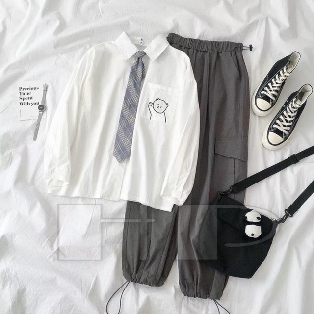 Sơmi gấu (không cavat) THO876