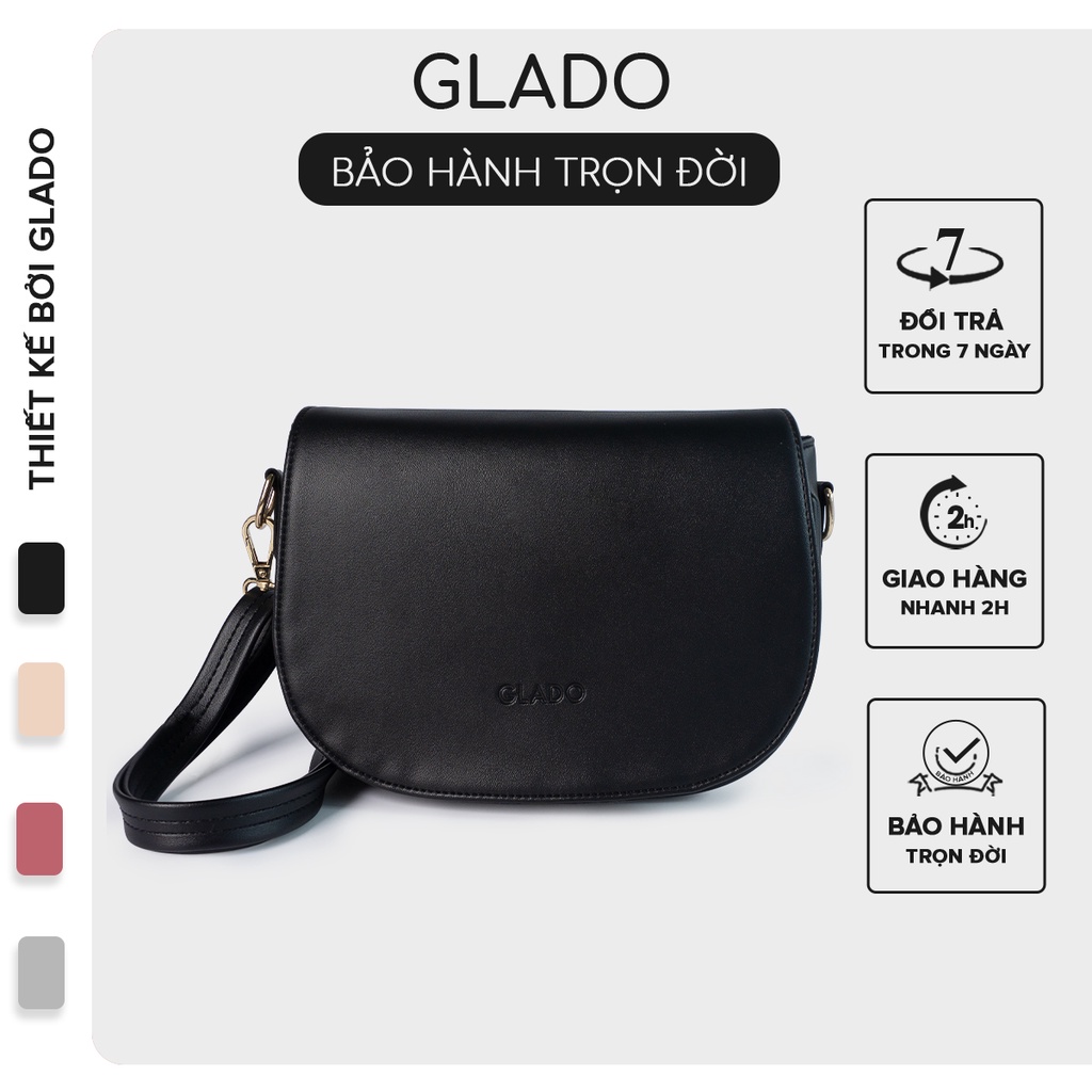 Túi xách nữ phong cách Hàn Quốc sành điệu thời trang Glado màu đen - TG006