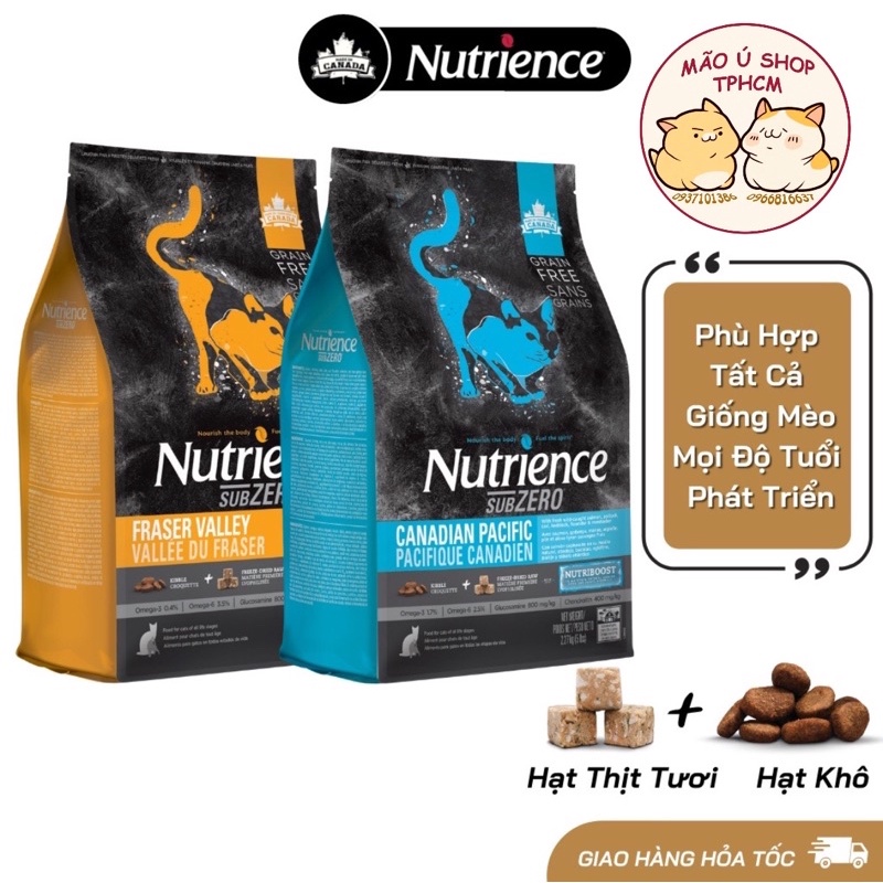 NUTRIENCE SUBZERO - HẠT THỨC ĂN CAO CẤP CHO MÈO TỪ CANADA