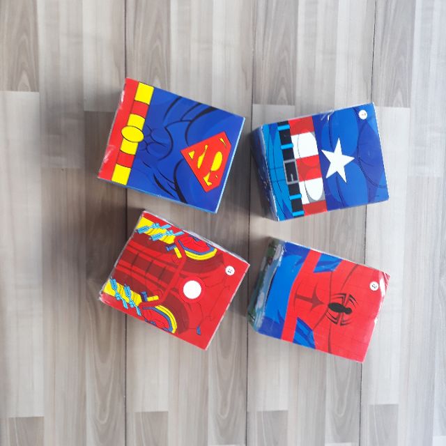 Bộ siêu nhân nhện set 4 món đóng hộp  quà tặng, đồ bộ siêu nhân bé trai, follow shop quần áo trẻ em