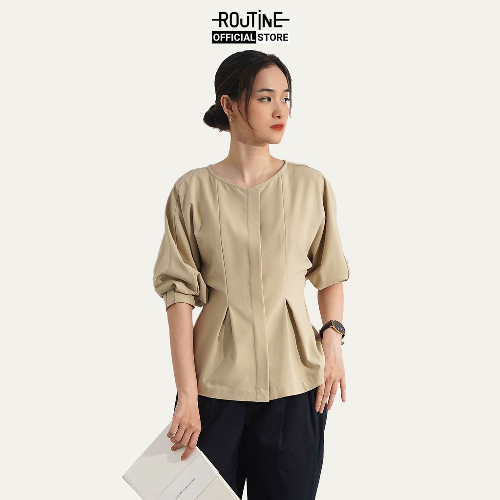 Áo Sơ Mi Nữ Polyester Tay Liền Trơn Form Regular - Routine 10F20SHLW008