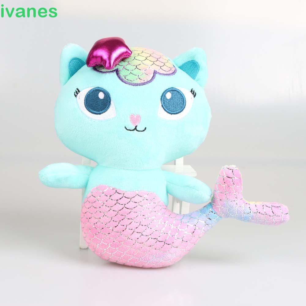 IVANES Dolls Plush Toy For Children Plush Doll Gabby’s Dollhouse Mercat Cat 25CM Mermaid Soft Plush Pillow Stuffed Toys