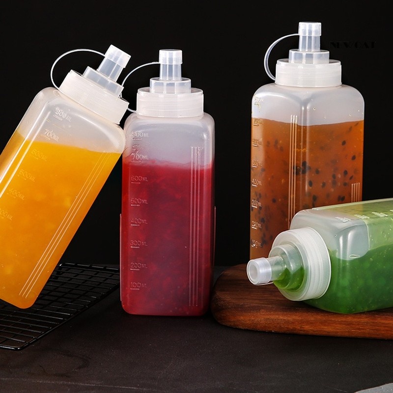 Bình đựng nước sốt dung tích lớn 800/1000ml chống rò rỉ tiện dụng đa năng cho nhà bếp